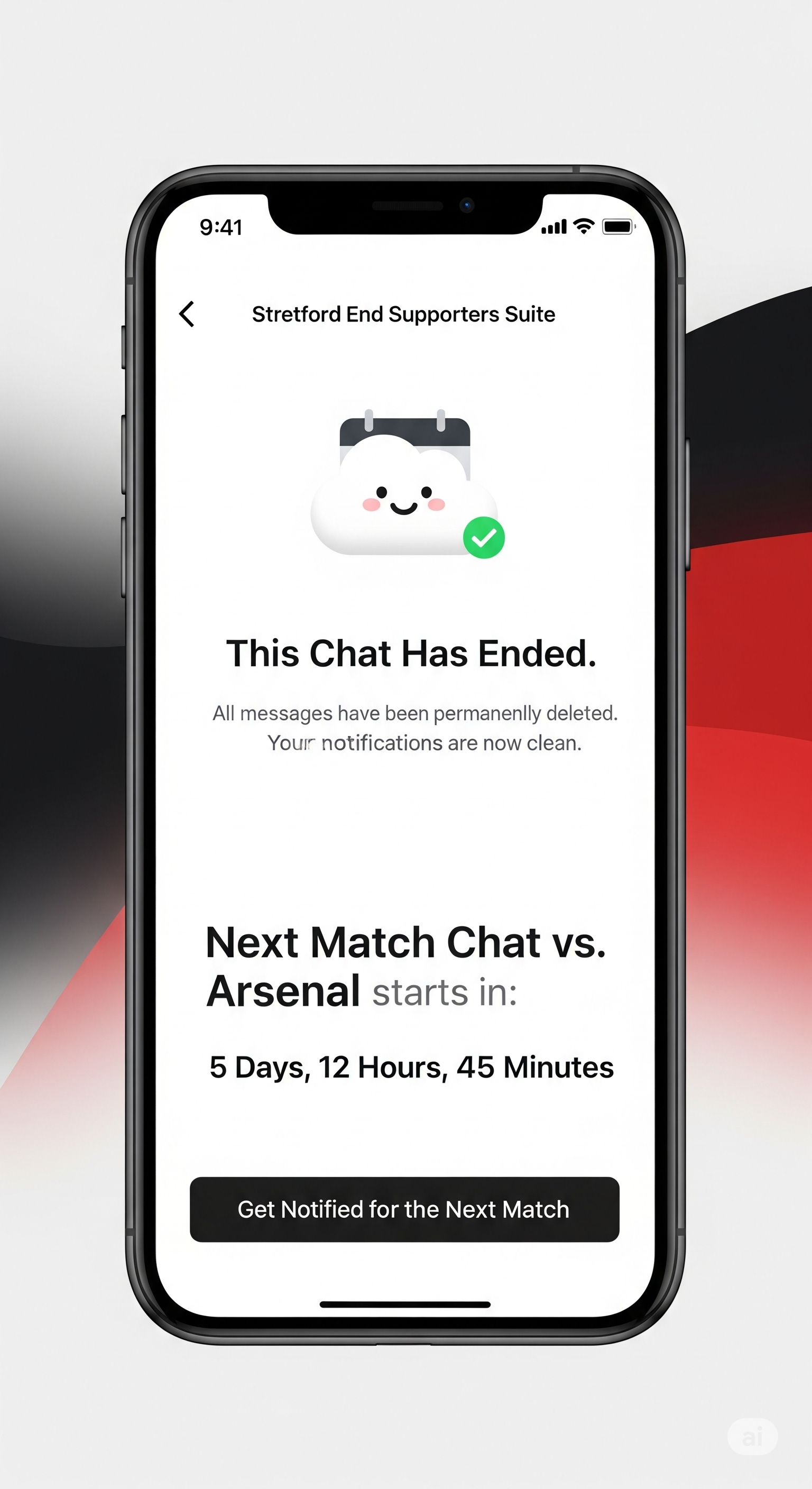 Chat deletion interface showing cleanup process